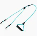 Kuber Industries Blue Plastic Strong Dog Rope Leash With Comfortable Padded Handle