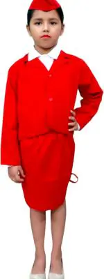 FANCY DRESSESWALE Air Hostess Costume For Fancy Dress Competition Kids Costume Wear (3 - 4 Years)