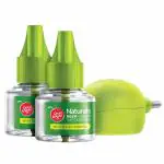 Good Knight Naturals Neem Mosquito Repellent | (Safe for Kids and Adults) | Combo Pack 1Machine + 2 Refills