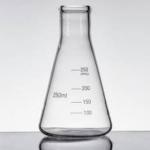 ABGIL Borosilicate Glass Erlenmeyer Narrow Mouth Graduated Conical Flask, Capacity 250ml, Pack of 10