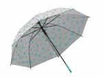 MOLTERA Foldable Dotted Transparent Umbrella For Latest Summer Fashion (Multicolor)