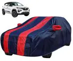 Auto Hub Car Cover Compatible Renault KWID with Mirror Pocket, Water Resistant, Triple Stitched, KWID Car Cover- Navy Red