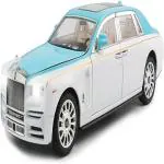 AB TOY WORLD Rolls-Royce Phantom Model Car,Zinc Alloy Pull Back Toy Diecast Toy Cars with Sound and Light for Kids Boy Girl Gift (Big SkyBlue)