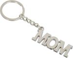 Blue Aura Universal Silver Metal Premium Mom Words Keychain