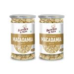 Berries & Nuts Premium Jumbo Macadamia Nut Kernels | 340 Grams | 2 Bottle of 170 Grams