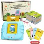 KTRS ENTERPRISE Flash Card Device Early Education Toy for Kids Electronic English Words Reading Flash Cards Toy 112 pcs Card Random Color