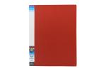 Keny Display File | Clear Leaves | Best for FC / FS / Foolscap / Legal Size Papers | 50 Folders | Plastic Clip | Red - (851F/50F Red)