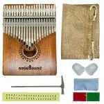 amiciSound Thumb Piano 21 Keys Musical Instrument Kalimba with Engraved Notes and Tuning Hammer