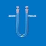 ABGIL Borosilicate Glass Calcium Chloride Tube U-Shape With Side Tube and I/C Stopper