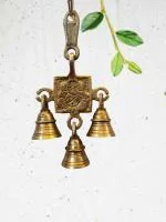 Ghungroo World METALS Brass Hanging Bells | Home Decor for Diwali Decoration | Hanging Bell Temple, Room Door Entrance, Pooja Mandir Idols Home Decoration | HallwaysDiwali Decoration