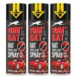 Shadow Securitronics Tom CAT No Entry Rat Repellent Spray for Cars Highly Effective Lasts 1 Year Leak Free Easy to Spray Nozzle 1st time in India (Pack of 3)