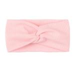SYGA Baby Girls Soft Clothes Headbands Hairbands Hair Accessories Threaded Bow Headband Newborn Infant Toddlers Kids 0-3 Years (Pink)