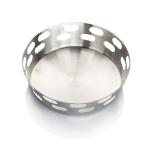 Urban Snackers Silver Stainless Steel Naan Basket 19 cm