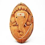 SoilMade Coconut Ganesh Wooden Made Brown Color Size Approx 15 CM