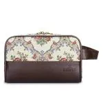 The Clownfish Polyester Flossy Multipurpose Tapestry Travel Pouch Toiletry Bag Shaving Kit Bag For Men And Women