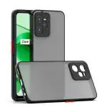 Capital P Realme C35 Black Polycarbonate Non Slippery Edge to Edge Protection Mobile Back Case Cover