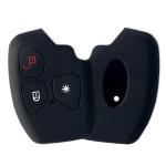 Ashar KeyHub Silicone Key Cover Compatible for Mahindra: Xylo| Scorpio| Quanto (3 Button Remote Key) (Black)