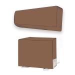 HIZING Waterproof washing machine cover Front Load Suitable for Samsung 6.5kg,7kg,7.5kg,8kg Floral Beige print