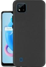 XOVO Back Cover for Realme C11 2021 (Black, Silicon, Pack of 1)