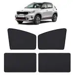 Auto Hub Sun Shades Car Half Sunshade Compatible with Kia Sonet - Pack of 4