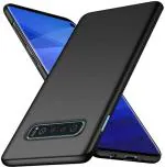 XOVO Back Cover for Samsung Galaxy S10 Plus (Black, Dual Protection, Silicon, Pack of 1)