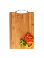 Shopimoz Bamboo Chopping Board / Vegetable Cutting Board for Kitchen with Metal Handle