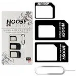 Technotech Noosy Sim Card Adapter Kit Nano, Micro,Needle for Iphone 5 4S