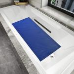 Mega Cart Home Blue Rubber Anti Skid And Multipurpose Mat, Bathroom Mat, Shower Mat, Carpet, Rugs, Rainmat, Large Swimming Pool Mat - 2x3 ft