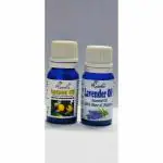 Roseka Essential Oil Lavender & Lemon for Moisturizing Skin, Acne, Healthy Hair, Aromatherapy Pure, Natural & Undiluted Essential Oil, Pack of 2 (20 ml)