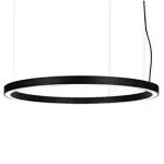 Acco LED- Sleek Modern Black Led Ring/Circle/Round Led Pendant Light- Dia 600mm (4000K - Neutral White)