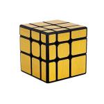 Pulsbery 3x3 (Mirror Gold Color) Magic Speed Cube for Kids & Adults Speedy Stress Buster Brainstorming Puzzle