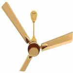 Quassarian Golden Metal Anti Dust Ceiling Fan For Home, Office And Shop