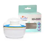 The Little Lookers White Portable Baby Powder Puff with Box Holder