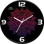 IIK Collection Plastic Black Standard Analog Clock With Glass, 5 X 27 Cm