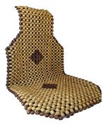 Q1 Beads XLDxBlack Wooden Car Beaded Seat Cover Black Color Car Seat Travel Relax Head Waist Neck Body Massager for All the Cars/SUVs/Office Chair/Home Chair/Truck(Universal Fit, 1 Pack)