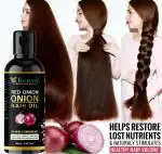 KURAIY 100% Onion black seed hair oil spray, natural hair care and hair growth, prevent hair loss, biotin fast hair growth (50 ml) & (MEN & WOMEN)