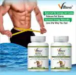 VLTAVA Keto Ultra Slim Weight Loss Ayurvedic Tablets | Decrease Fat from Belly, Hips, Thighs for Women & Men - (2 x 60 Capsules)