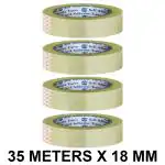 VCR Self Adhesive Transparent Cello Tape - 35 Meters in Length - 18mm / 0.75