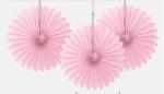 My Party Suppliers Pink Tissue Paper Fan Decoration, 52 cm (pack of 3)
