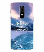 BHAI COVER Oneplus 6 , 1+6 Polycarbonate Abstract Believe In Yourself Stylish Designer 3D Printed Mobile Phone Back Cover