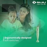 Bajaj HB-20 Silent 300W Hand Blender | Detachable Abs Blender Stem | Penta Flow Breaker | Easy Click Fit Locking | 2 Yr Warranty