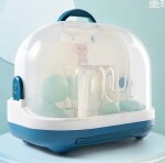 Adore Pro Hurricane 2in 1 Baby Bottle Drying Rack & Storage Box with Lid & Handle-Blue