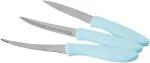 ALKAR Blue Stainless Steel Knife Set - Pack Of 3