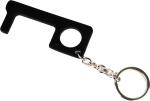 Stealodeal Black Virus Protection Metal No Touch Key Chain