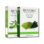 BEYORG Paraben Free Tulsi and Neem Powder for Anti Acne - Pimple, Anti Ageing and Tan Removal - 200 g
