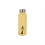 Dubblin Bingo Stainless Steel Water Bottle, BPA Free, Non Slip Fridge Water Bottle (Brown 800ML)