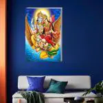 Surmul Multicolor Vinyl, Sunboard Medium Lord Maha Vishnu Srinivasa Bhagwan Adhesive Sticker