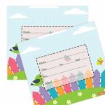 Creatie 15 Pcs Meadow Melody Book Name Labels for Kids School Books, Worksheets