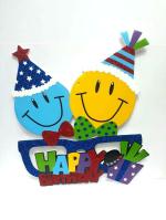 Festiko Happy Birthday Home Printed Wall Hanging, Happy Birthday Sign Board For Home, Designer Door Sign Board, Housewarming Gift Idea Door Board 6 Th Birthday Door Board