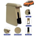 Kingsway Custom Fit Console Car Armrest, Suitable For Volkswagen Polo Cross, Model Year : 2010 Onwards, Color : Beige, Wooden, 1 Piece